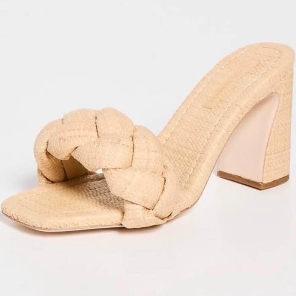 Loeffler Randall Freya mule heels in natural